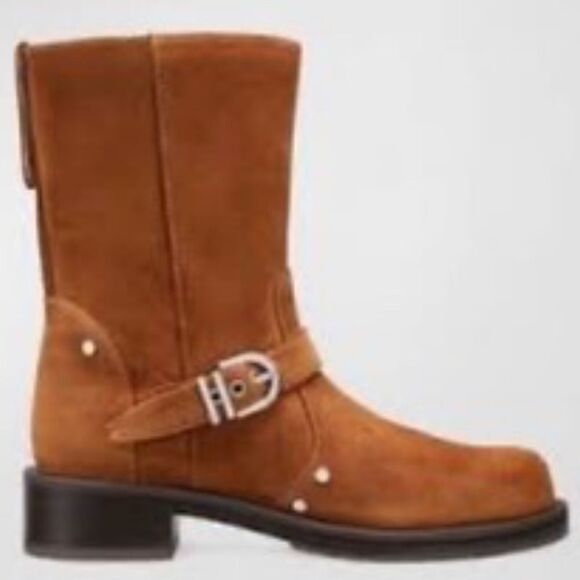 Stuart Weitzman suede Maverick Pull-On Bootie Size 8.5 - Picture 1 of 6